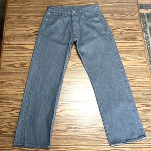 501 Men's Levi's Denim 32/30 in Grey/ Blue